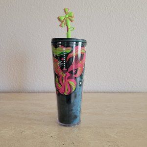 Starbucks NEW HOLIDAY 2023 Tumbler with Straw Topper NWT